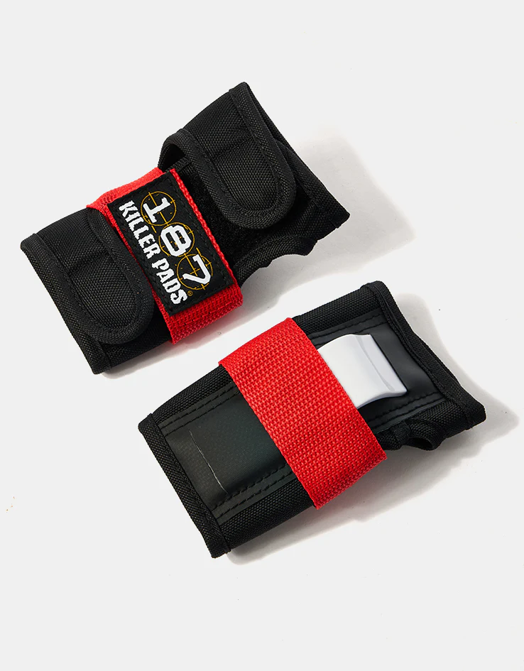 187 Killer Pads Caballero Dragon Signature Junior Six Pack Pad Set - Black/Red/Gold - Image 3