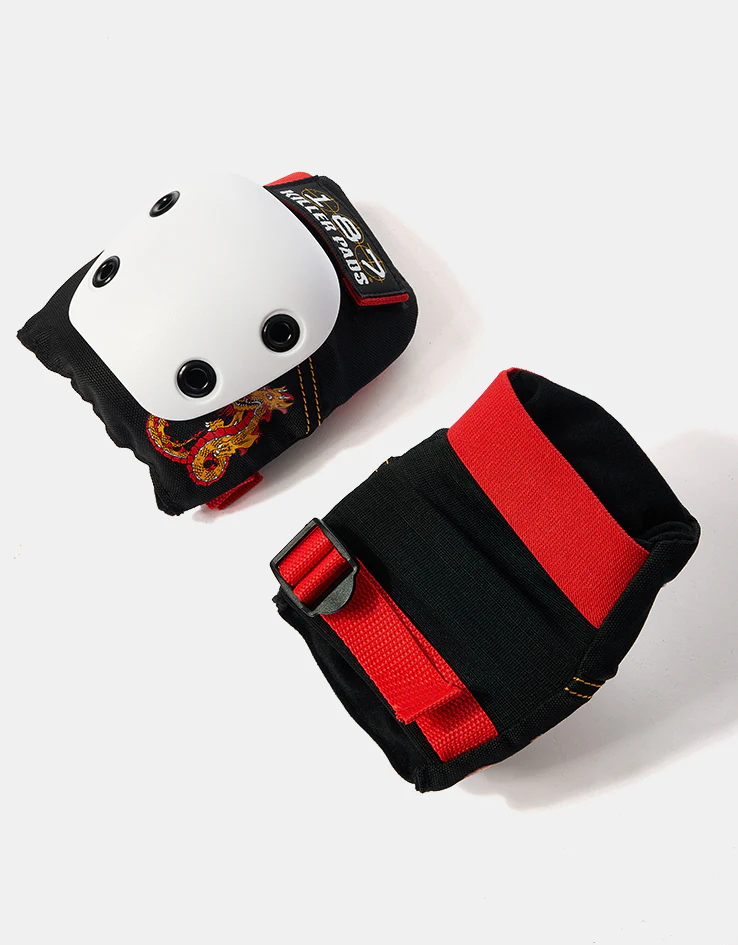 187 Killer Pads Caballero Dragon Signature Six Pack Pad Set - Black/Red/Gold - Image 5