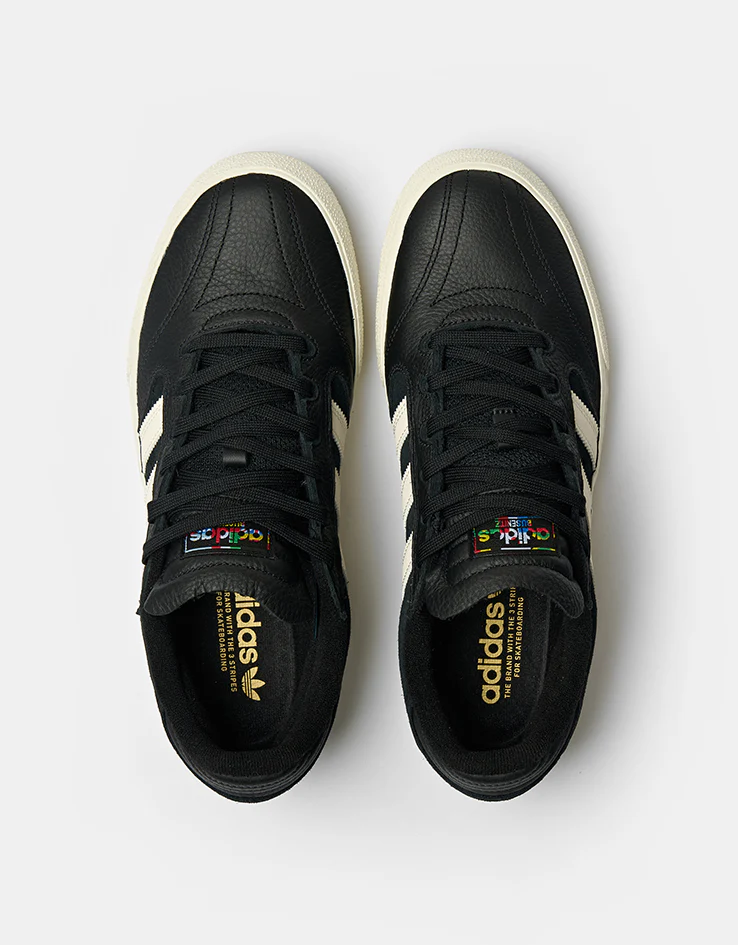 adidas Busenitz Vulc II Skate Shoes - Core Black/Chalk White/Gold Metallic - Image 2