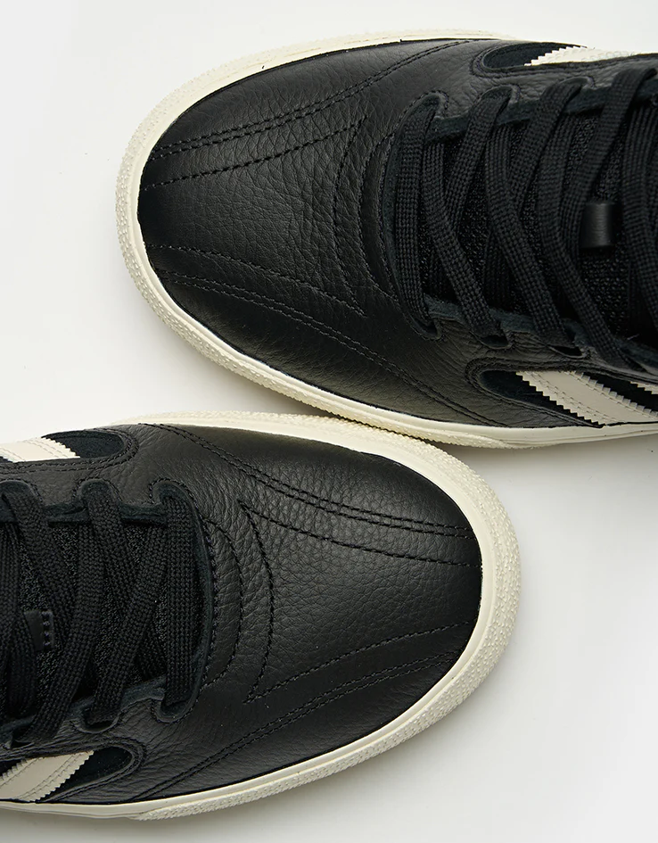 adidas Busenitz Vulc II Skate Shoes - Core Black/Chalk White/Gold Metallic - Image 5