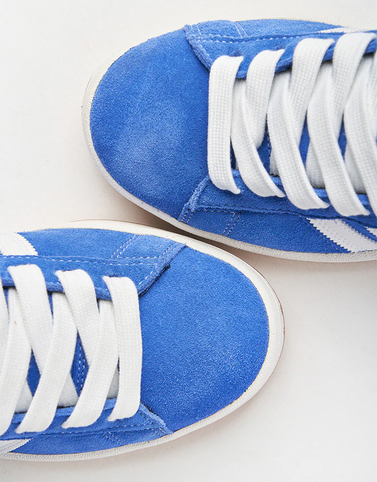 adidas Campus ADV Skate Shoes - Royal Blue/White/Gold Metallic - Image 7