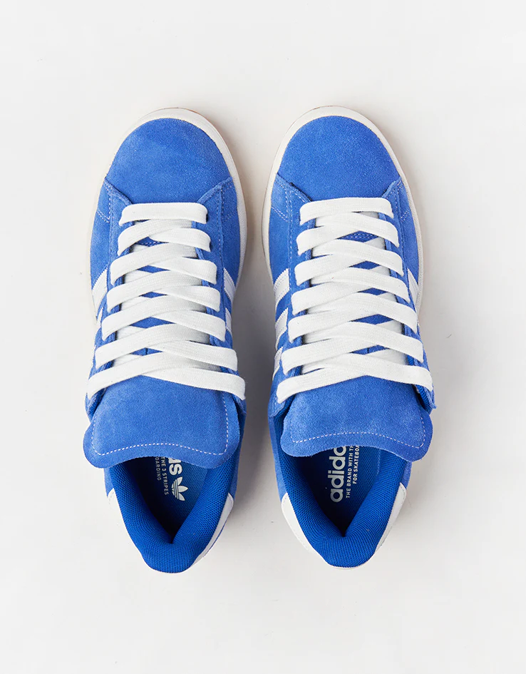 adidas Campus ADV Skate Shoes - Royal Blue/White/Gold Metallic - Image 8
