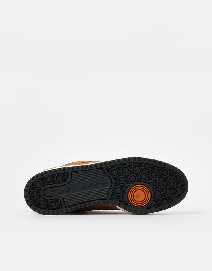 adidas Forum 84 Low ADV Skate Shoes - Crystal White/Core Black/Rustic Orange - Image 7