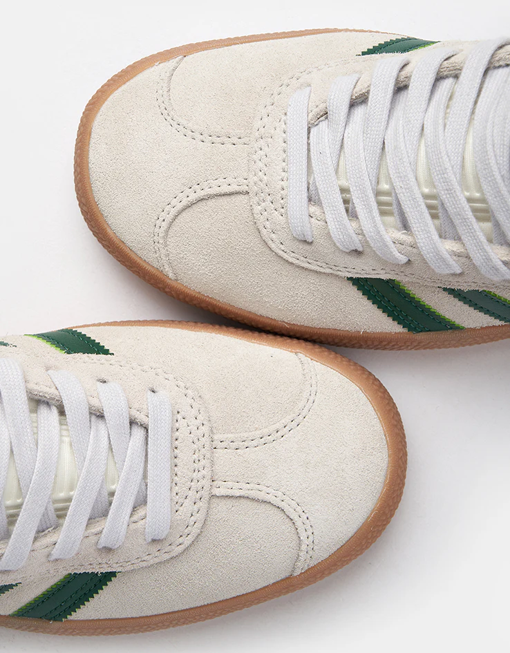adidas Gazelle ADV Skate Shoes - Crystal White/Crystal White/Gum - Image 8