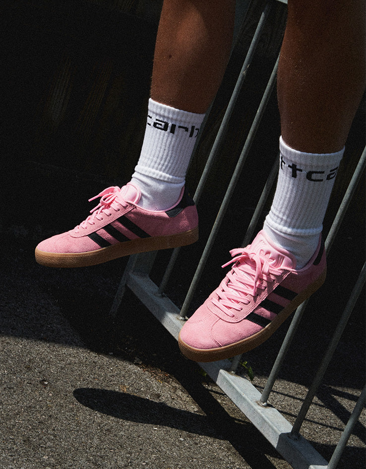 adidas Gazelle ADV Skate Shoes - Light Pink/Core Black/Gum - Image 2
