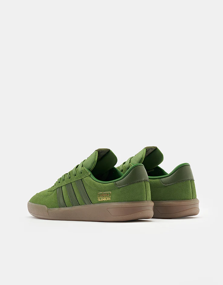 adidas Glenburn Skate Shoes - Crew Green/Wild Pine/Gum - Image 4