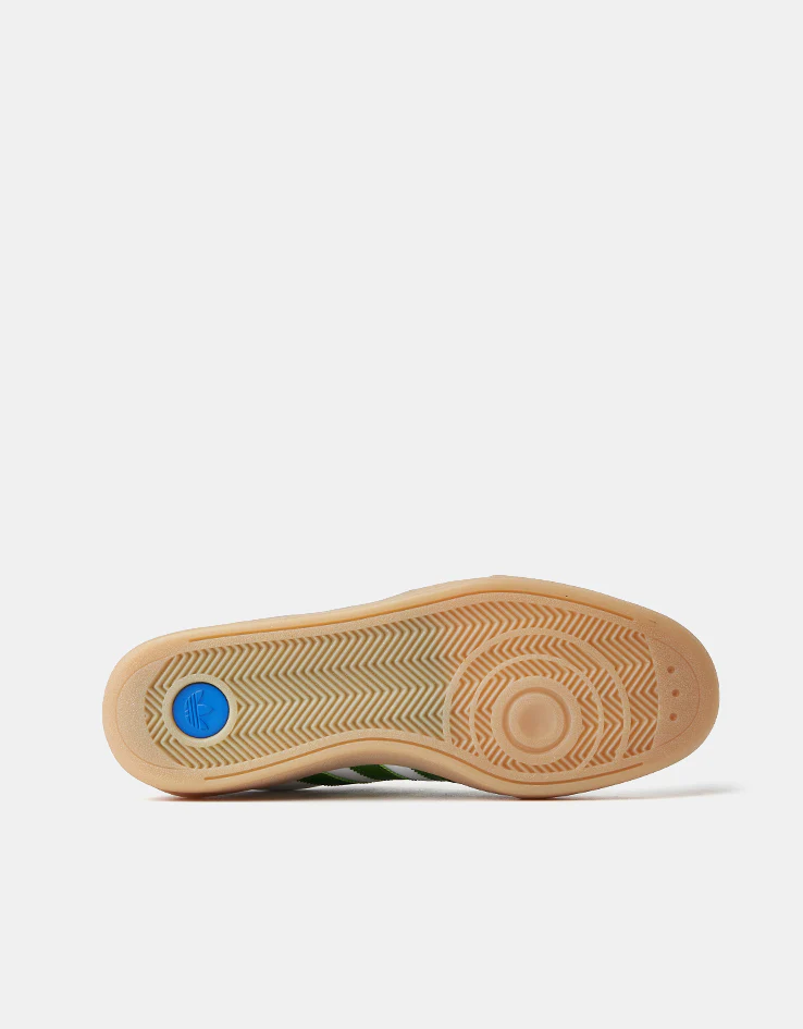 adidas Glenburn Skate Shoes - White/Crew Green/Gum - Image 8