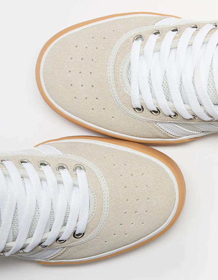 adidas Lucas Premiere Skate Shoes - White/Crystal White/Haze Coral - Image 7