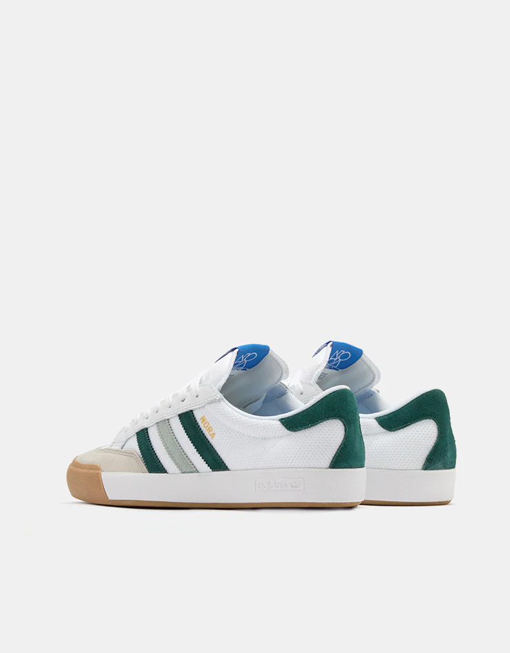 adidas Nora Skate Shoes - White/Aurora Ivy/Wonder Sage - Image 3