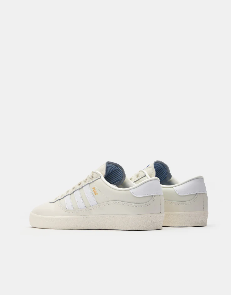 adidas Puig Indoor Skate Shoes - Off White/White/Bluebird - Image 3
