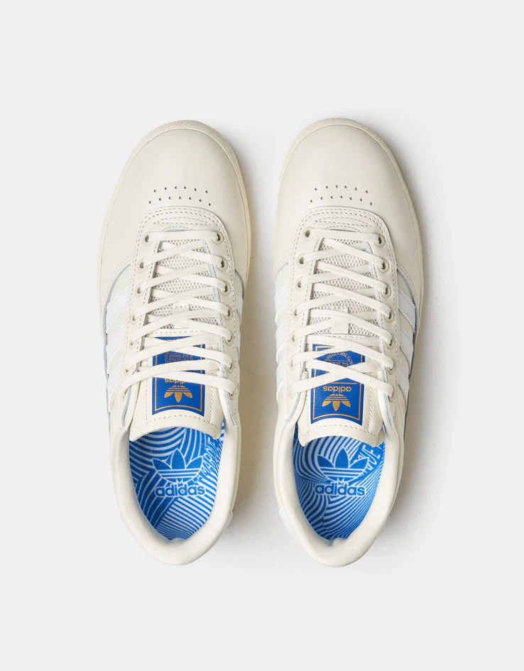 adidas Puig Indoor Skate Shoes - Off White/White/Bluebird - Image 5