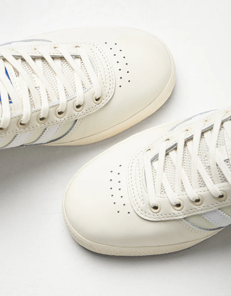 adidas Puig Indoor Skate Shoes - Off White/White/Bluebird - Image 7