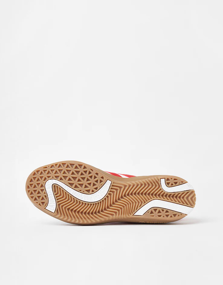 adidas Puig Samba Skate Shoes - White/Better Scarlet/Gum - Image 4