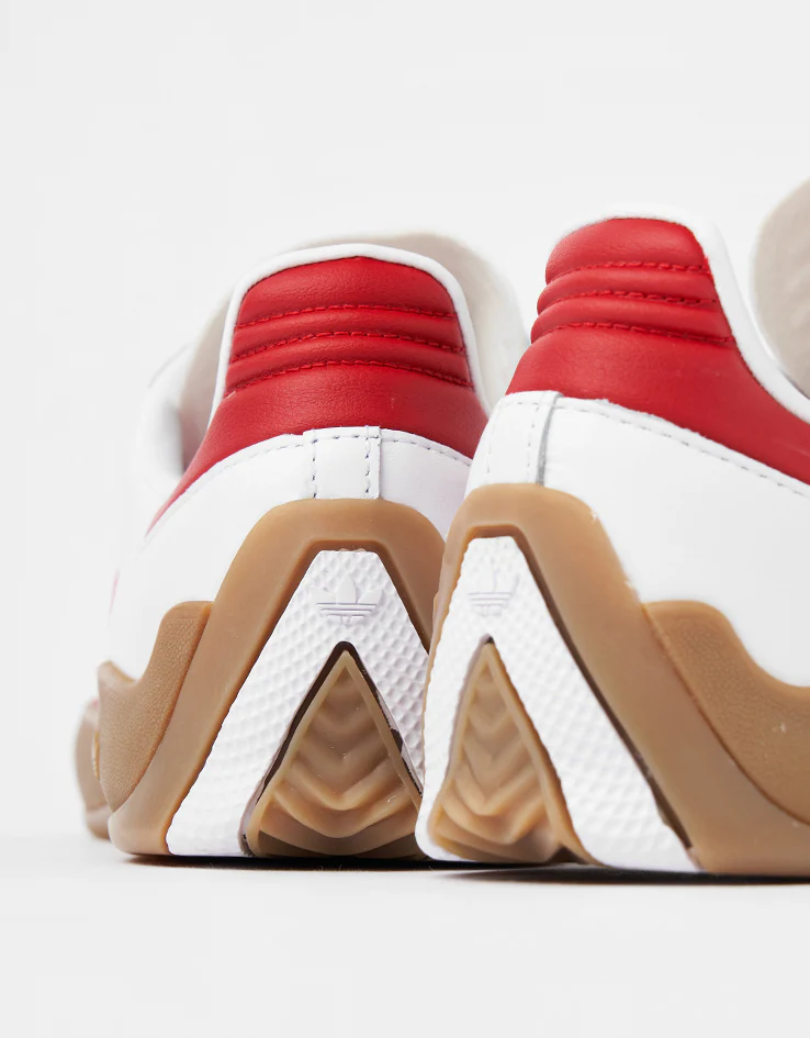 adidas Puig Samba Skate Shoes - White/Better Scarlet/Gum - Image 5