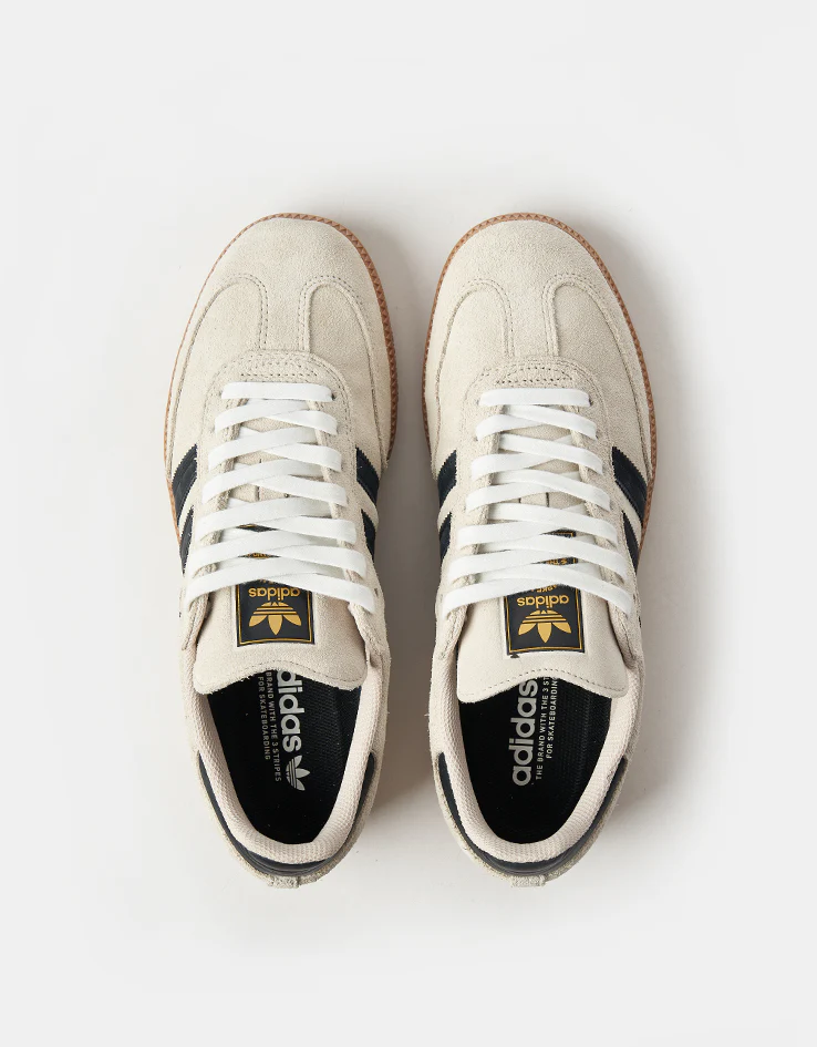 adidas Samba ADV Skate Shoes - Alumina/Core Black/Gum - Image 3