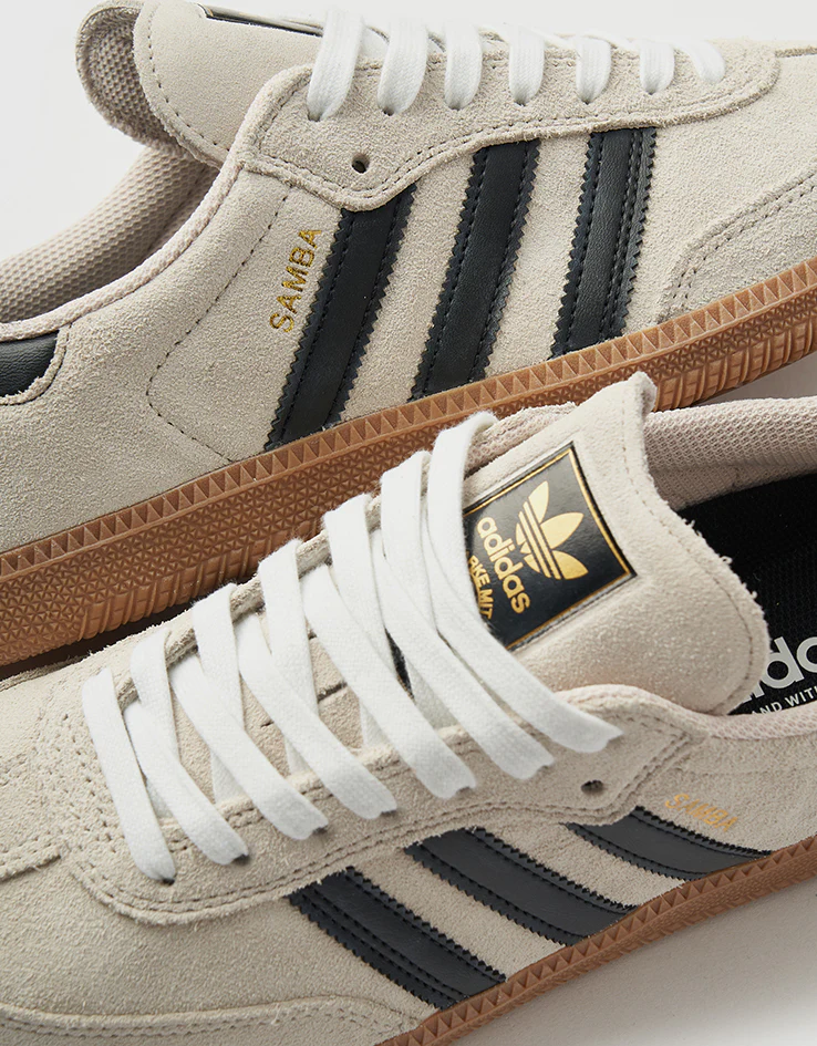 adidas Samba ADV Skate Shoes - Alumina/Core Black/Gum - Image 6