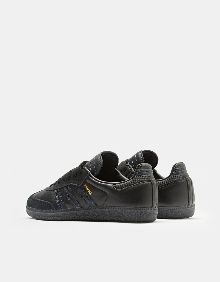 adidas Samba ADV Skate Shoes - Core Black/Core Black/Team Royal Blue - Image 4