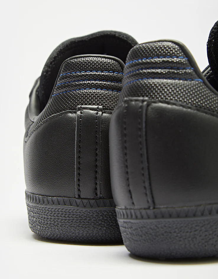 adidas Samba ADV Skate Shoes - Core Black/Core Black/Team Royal Blue - Image 5