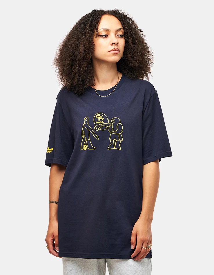 adidas Shmoofoil G T-Shirt - Legend Ink - Image 3
