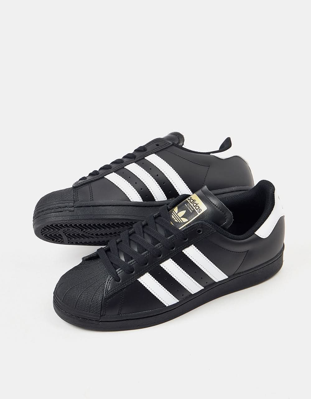 adidas Superstar ADV Skate Shoes - Core Black/White/White - Image 3
