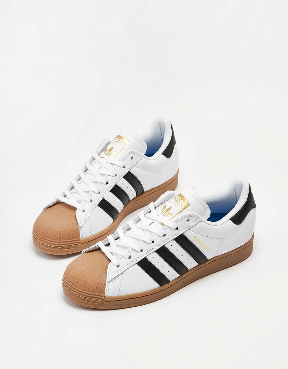 adidas Superstar ADV Skate Shoes - White/Core Black/Gum - Image 3