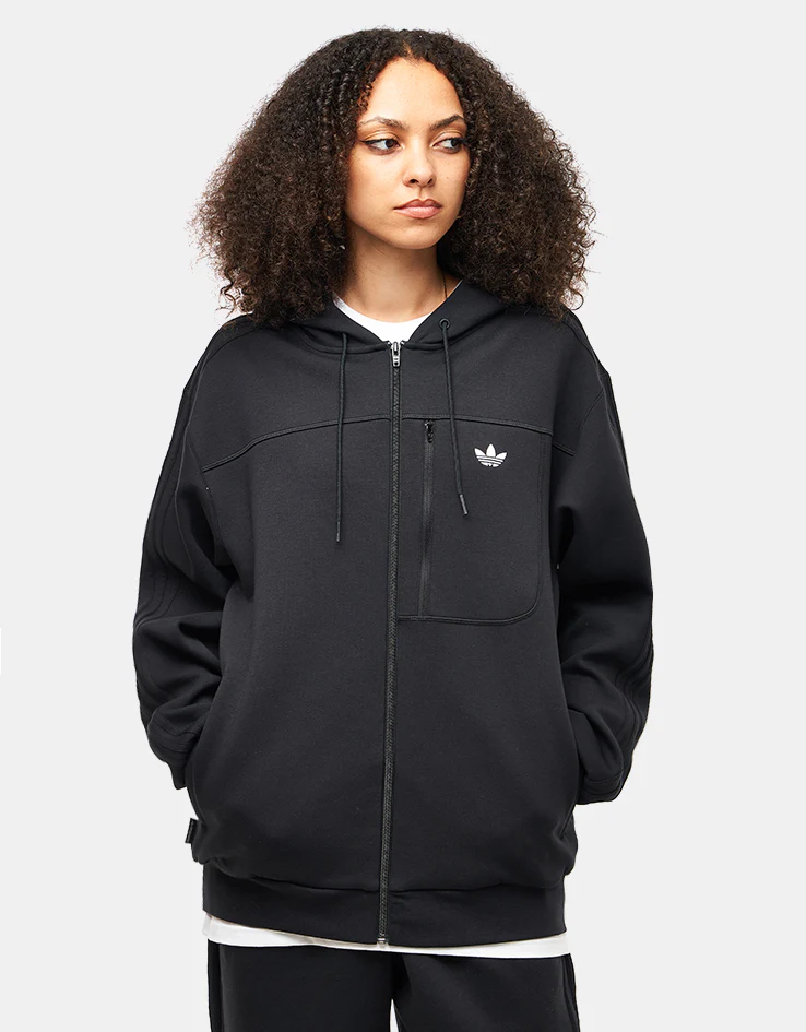 adidas Tech Fleece Jacket - Black/White - Image 9