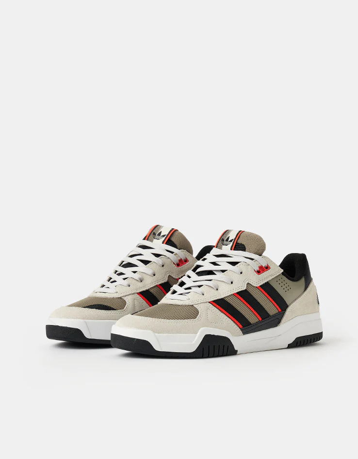 adidas Tekkira Cup Skate Shoes - Orbit Grey/Core Black/Solar Red - Image 3