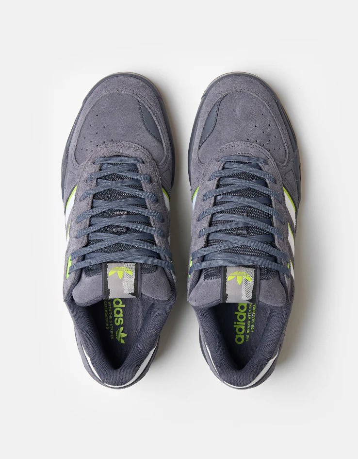 adidas Tekkira Cup Skate Shoes - Aurora Onix/White/Solar Slime - Image 3