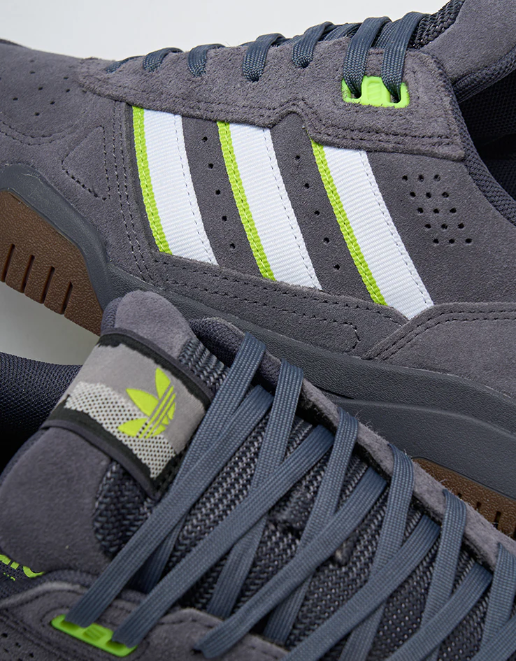 adidas Tekkira Cup Skate Shoes - Aurora Onix/White/Solar Slime - Image 7