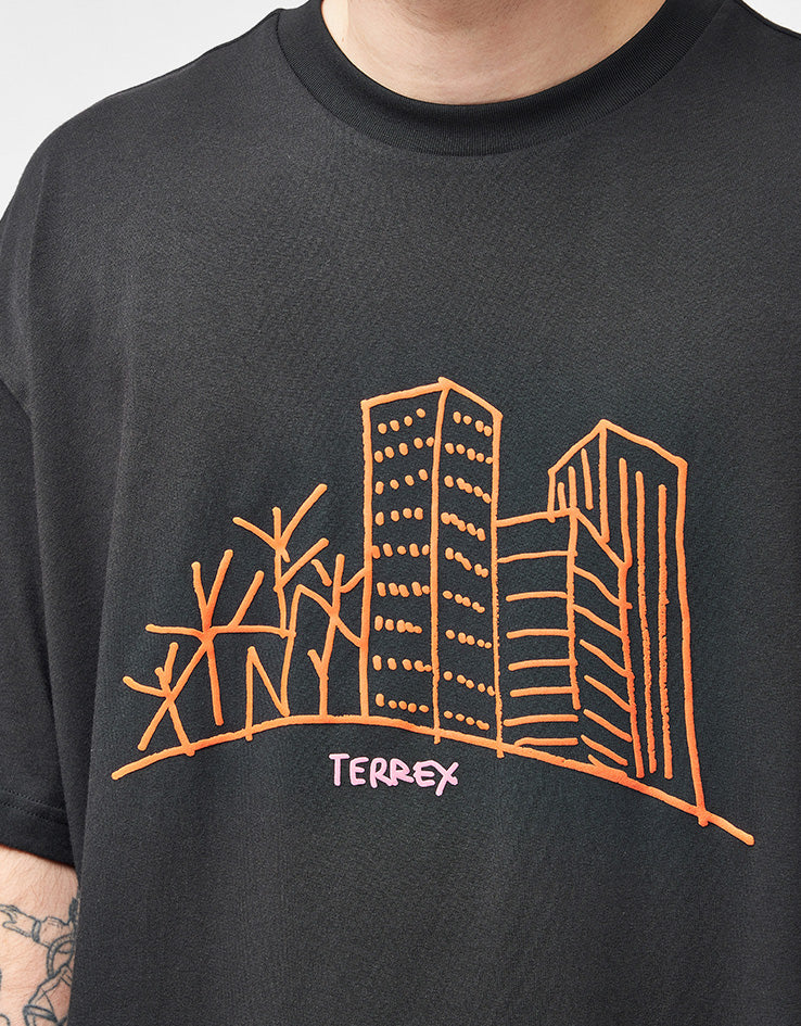 adidas Terrex x Gonz Shmoofoil XPL T-Shirt - Black - Image 4