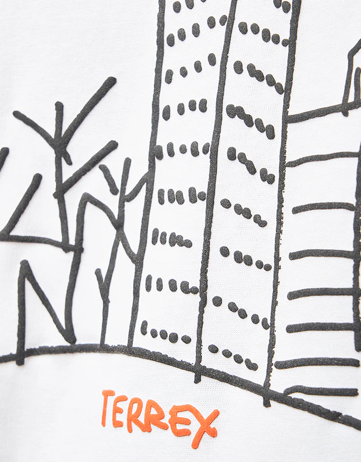 adidas Terrex x Gonz Shmoofoil XPL T-Shirt - White - Image 4