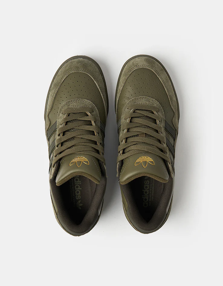 adidas Tyshawn II Skate Shoes - Olive Strata/Shadow Olive/Gum - Image 2
