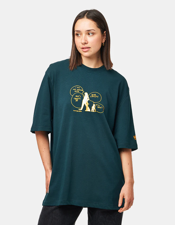 adidas x Gonz Crusty T-Shirt - Aurora Ivy/Black - Image 5