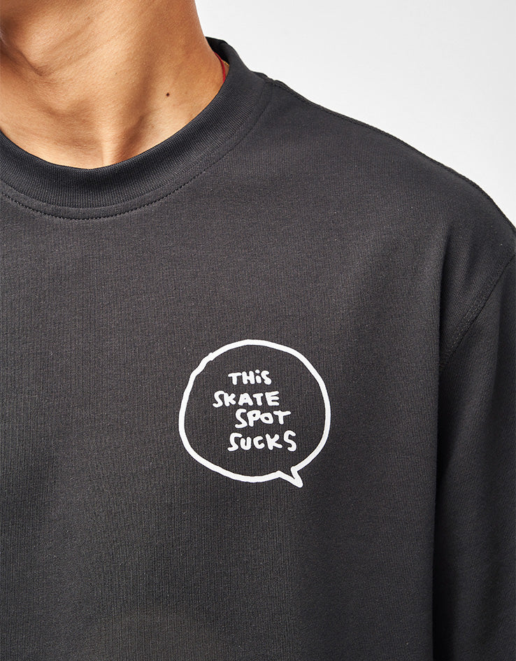 adidas x Gonz Spot T-Shirt - Black/Ice Purple - Image 4