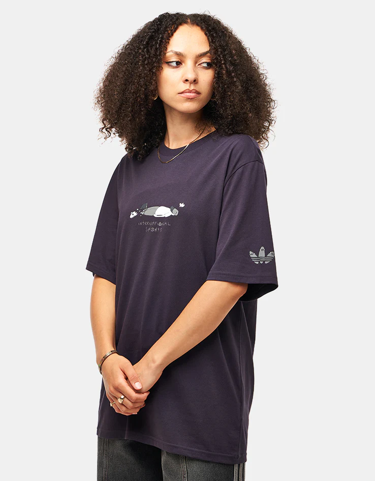 adidas x Henry Jones Defeat T-Shirt - Aurora Black - Image 5