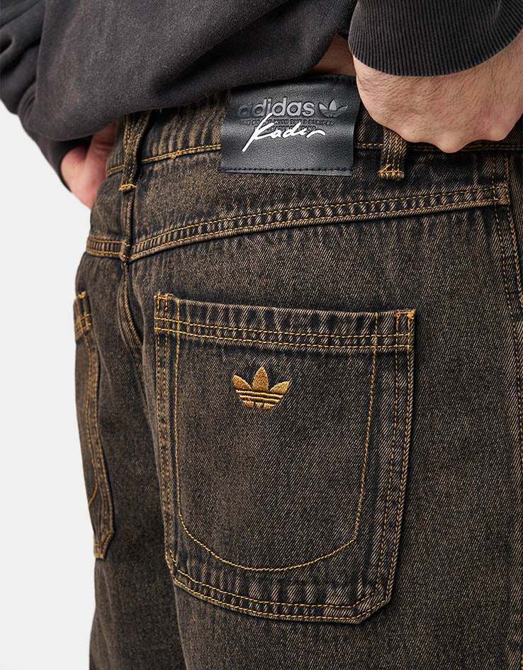 adidas x Kader Washed Denim Pant - Bronze Strata - Image 4