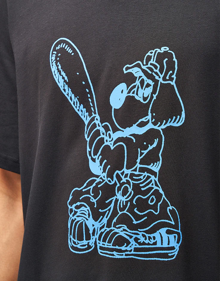 adidas x Kogancult Dog T-Shirt - Black/Lucid Ray Blue - Image 3