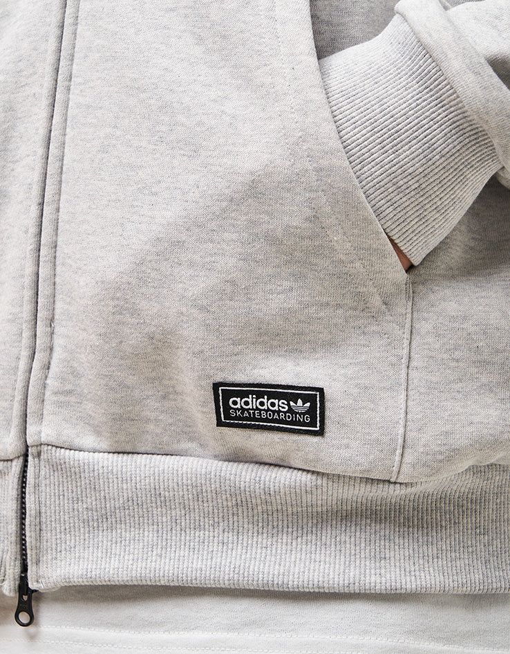 adidas x Kogancult Zip Hoodie - Heather Grey/Lucid Ray - Image 7
