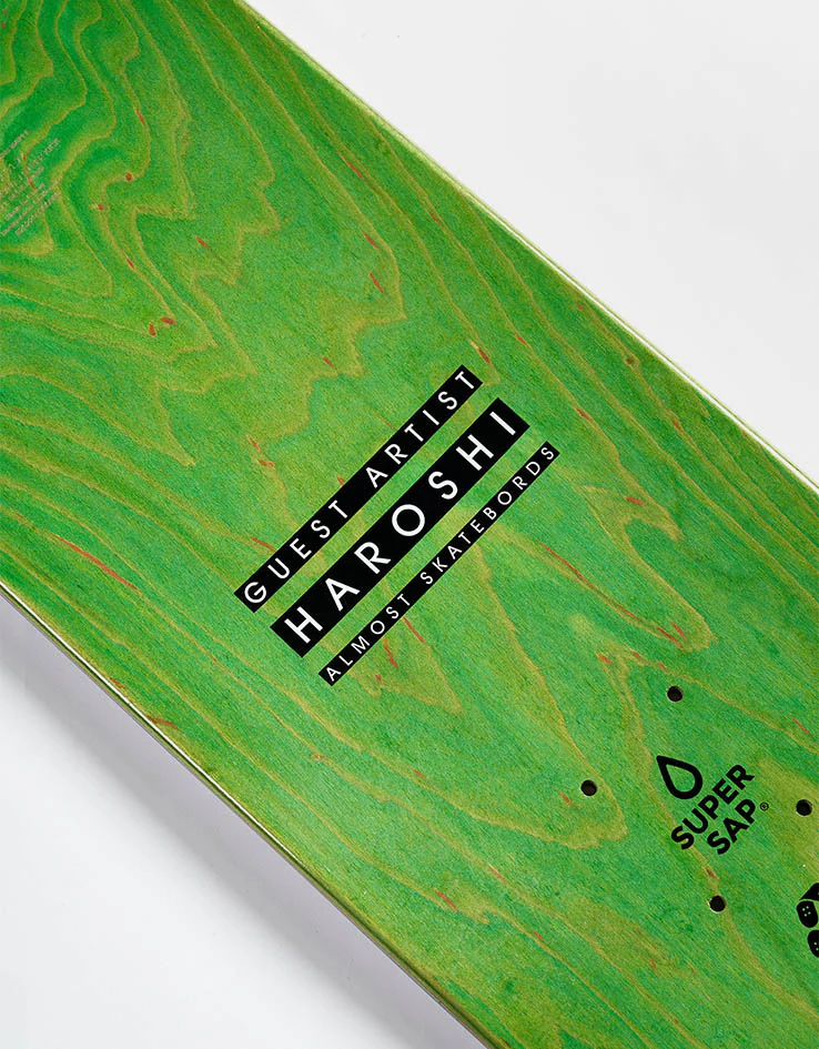 Almost x Haroshi Yuri Monster Super Sap R7 Skateboard Deck - Image 4