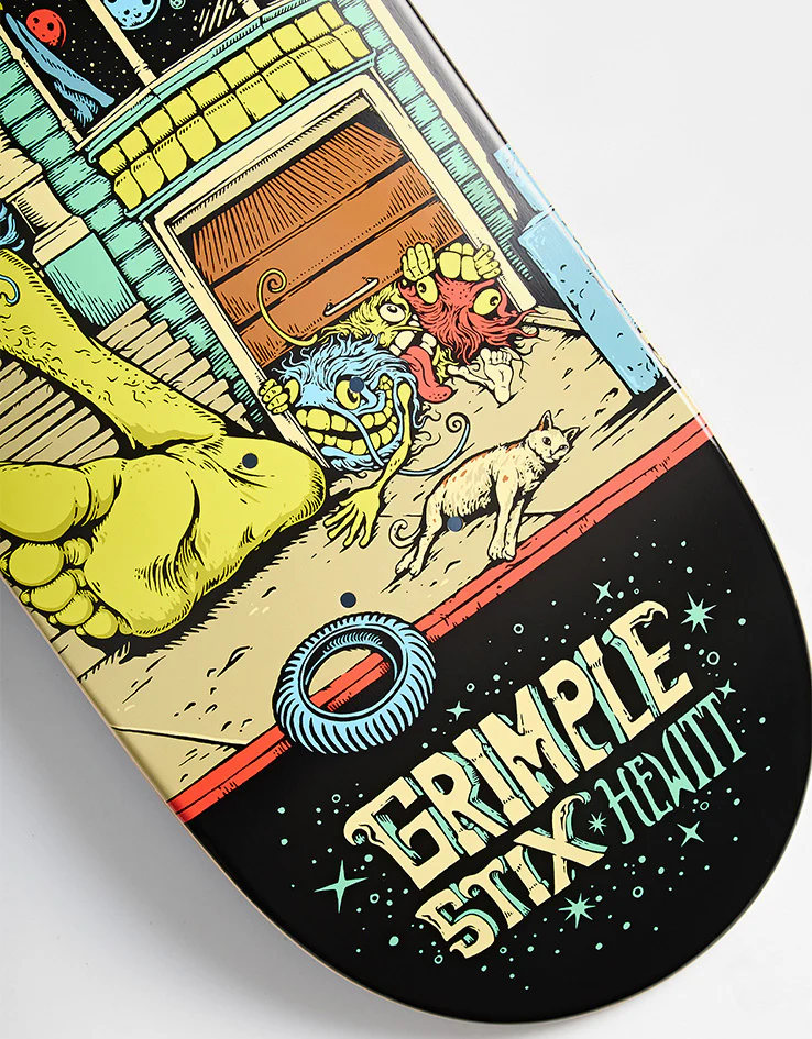 Anti Hero Hewitt Grimple Stix Victorians Skateboard Deck - 8.5" - Image 3