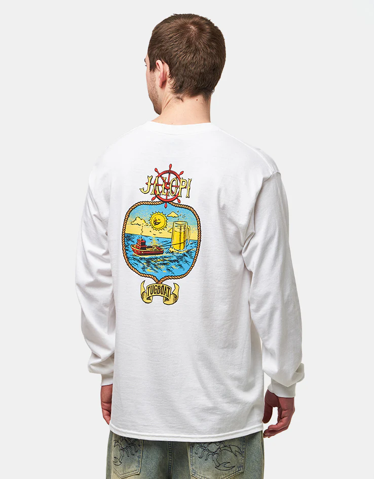 Anti Hero Jalopi Tugboat L/S T-Shirt - White/Multi