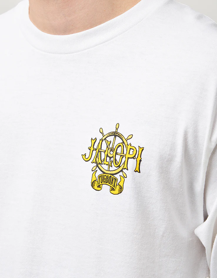 Anti Hero Jalopi Tugboat L/S T-Shirt - White/Multi - Image 4
