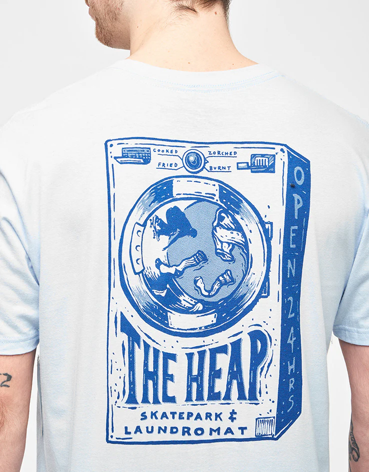 Anti Hero The Heap T-Shirt - Powder Blue/Dark Blue - Image 3
