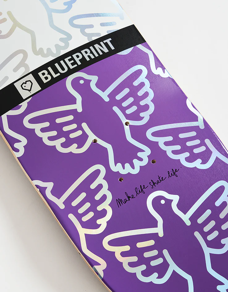 Blueprint x Sky Brown x MLSL Bird Skateboard Deck - 8" - Image 3