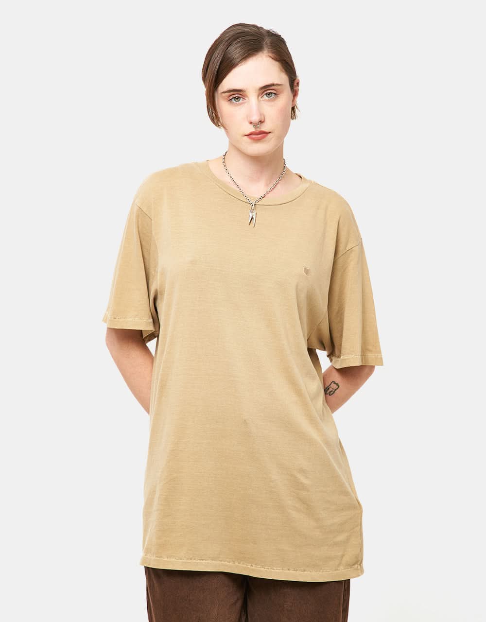 Brixton Vintage Reserve T-Shirt - Sand Vintage Wash - Image 4