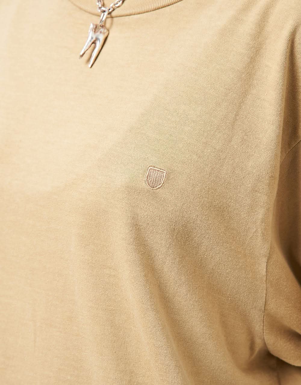 Brixton Vintage Reserve T-Shirt - Sand Vintage Wash - Image 6