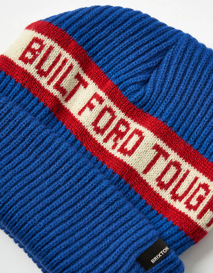 Brixton x Ford Built Tough Beanie - Ford Blue - Image 3