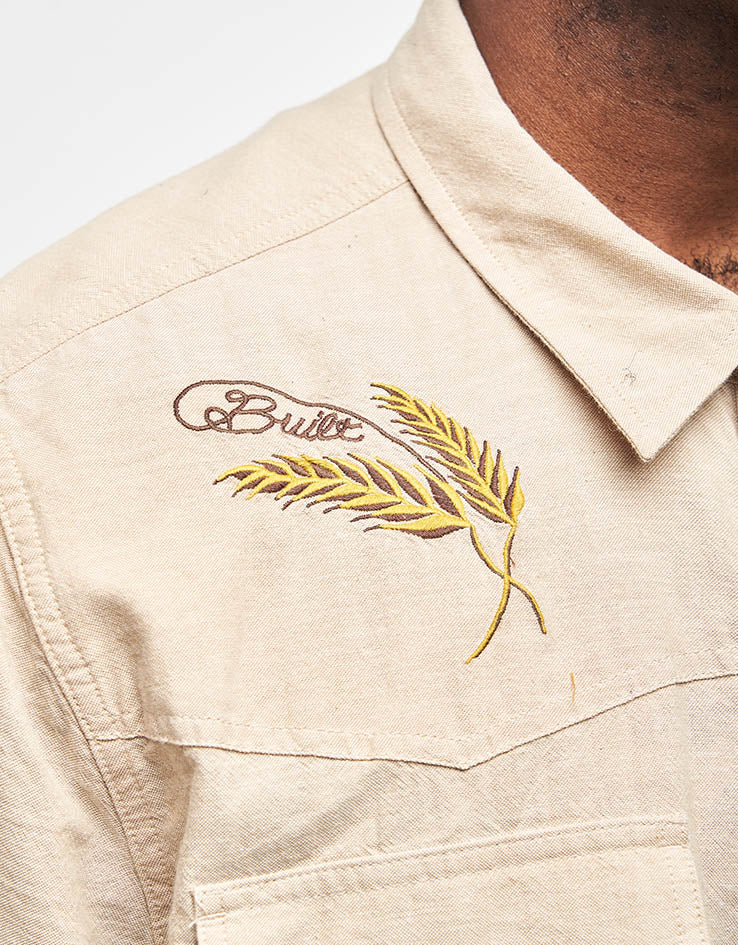 Brixton x Ford Western S/S Shirt - Khaki - Image 5