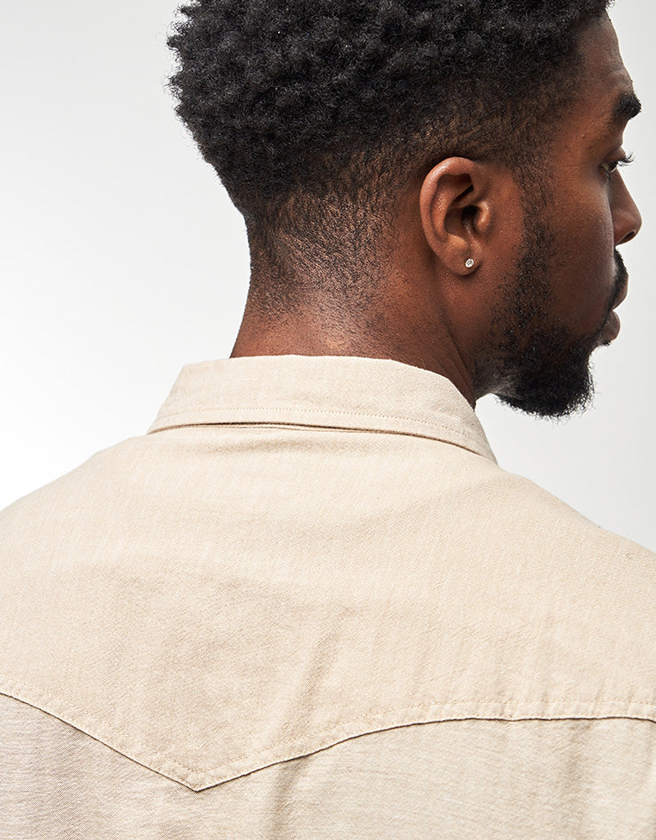 Brixton x Ford Western S/S Shirt - Khaki - Image 9
