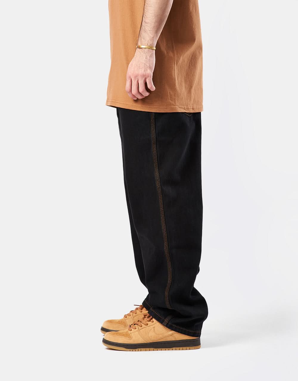 Butter Goods Baggy Denim Jean - Washed Black - Image 3
